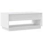 vidaXL Table basse Blanc 102 5x55x44 cm Aggloméré