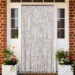 vidaXL Rideau anti-mouches taupe et blanc 100x230 cm chenille