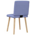 vidaXL Chaises à manger lot de 2 bleu jean tissu