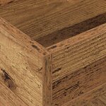 vidaXL Table d'appoint 2 Pièces Bois ancien 30 x 30 x 56 cm