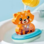 Lego 10964 duplo jouet de bain : le panda rouge flottant  set baignoire pour bébés et enfants de 1.5+ ans