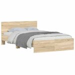 vidaXL Cadre de lit sans matelas chêne sonoma 120x190 cm