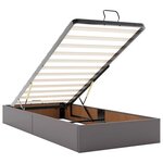 vidaXL Cadre de lit ottoman sans matelas gris 90x200 cm similicuir