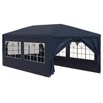 vidaXL Tente de réception 3 x 6 m Bleu