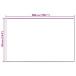 vidaXL Coureur de Tapis MARSA Sable 190 x 300 cm Polyester et PVC