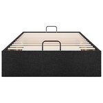 vidaXL Cadre de lit ottoman sans matelas noir 90x190 cm tissu