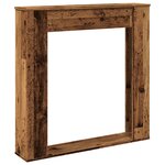 VidaXL Cadre de cheminée vieux bois 100x20x100 cm bois d'ingénierie