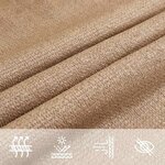 vidaXL Voile d'ombrage 160 g/m² Taupe 2 5x3 5 m PEHD