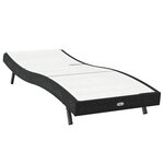 vidaXL Transat Noir et Blanc 197 x 70 x 82 cm polyrotin