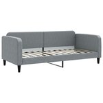 vidaXL Lit de repos gris clair 90x200 cm Tissu