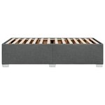vidaXL Cadre de lit sans matelas gris foncé 100x200 cm tissu