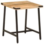 vidaXL Table d’appoint 45x45x50 cm bois massif de manguier et fer