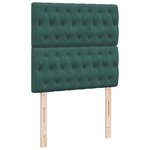 vidaXL Sommier à lattes de lit avec matelas Vert foncé 90x200 cm