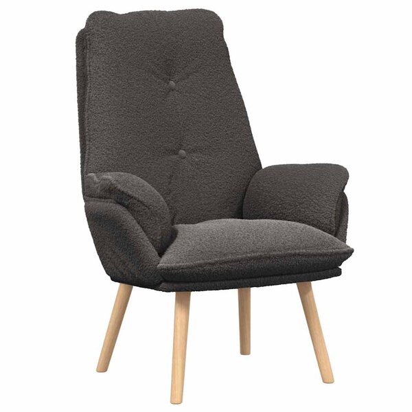 vidaXL Fauteuil relaxant Gris foncé 69 x 74 x 93 cm tissu