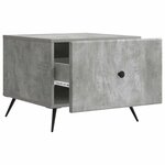 vidaXL Table basse Gris béton 49 x 50 x 40 cm Bois d'ingénierie
