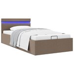 vidaXL Cadre de lit à rangement hydraulique sans matelas 100x200 cm