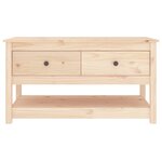 vidaXL Table basse 102x49x55 cm Bois massif de pin