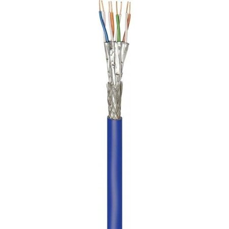 Touret de câble RJ45 500m Goobay Catégorie 7A+ S/FTP Monobrin (Bleu)