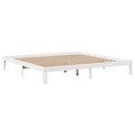 vidaXL Cadre de lit avec tête de lit sans matelas blanc 180x200 cm