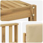 vidaXL Ensemble de canapés d'extérieur 7 pc Blanc et Beige