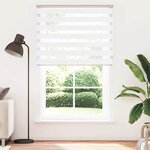 vidaXL Store zèbre blanc 140x200 cm largeur du tissu 135 9cm polyester