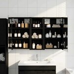 vidaXL Ensemble de Meubles de Salle de Bain 3 Pièces 80 x 10 5 x 50 cm