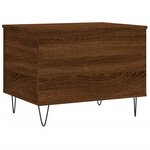 vidaXL Table basse Chêne marron 60x44 5x45 cm Bois d'ingénierie