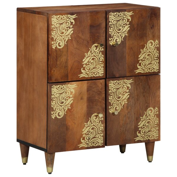 vidaXL Buffet Marron miel Bois d'acacia massif 60 x 33 x 75 cm Buffet