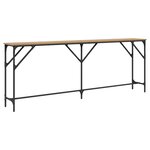 vidaXL Table console chêne artisanal 200 x 29 x 75 cm