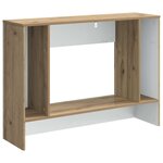 vidaXL Table console Chêne Artisanal 101 x 29 x 74 cm