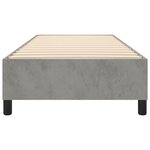 vidaXL Cadre de lit Gris clair 80x200 cm Velours