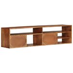 vidaXL Meuble TV 140x30x35 cm Bois d'acacia massif