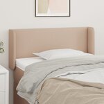 vidaXL Tête de lit avec oreilles Cappuccino 83x16x78/88 cm Similicuir