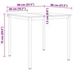 vidaXL Table de salle à manger / Table de repas Naturel