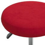 vidaXL Chaises à manger lot de 2 rouge bordeaux velours