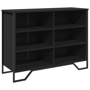vidaXL Buffet noir 101x35 5x74 5 cm bois d'ingénierie