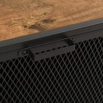 vidaXL Armoires de rangement 2 Pièces Marron 72x36x82 cm Métal et MDF