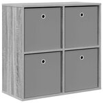 vidaXL Buffet avec tiroir Gris Sonoma 68 5 x 32 x 67 cm