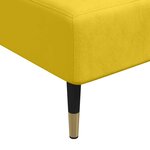 vidaXL Chaise longue jaune velours