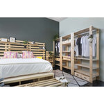 Penderie en pin massif evolution hauteur 174 cm