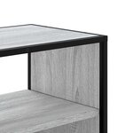 vidaXL Meuble TV sonoma gris 60x31x39 5 cm bois d'ingénierie et métal