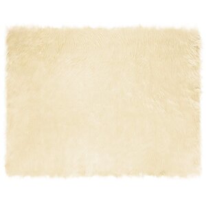 vidaXL Tapis en fausse Tafalla Crème 240 x 340 cm Polyester