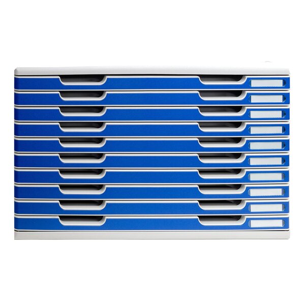 Module De Classement Modulo Office 10 Tiroirs A3 - Bleu - Exacompta