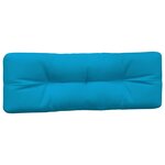 vidaXL Coussins de palette 2 Pièces bleu tissu