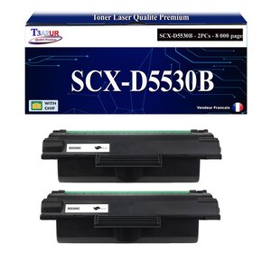 T3AZUR - 2x Toners compatibles avec Samsung SCX-D5530B SCX5530X pour Samsung SCX-5330N SCX-5530 SCX-5530FN SCX-5535DN