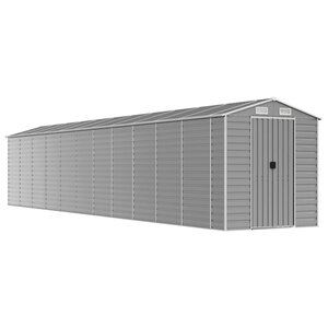 vidaXL Abri de jardin gris clair 191 x 980 x 198 cm en acier galvanisé