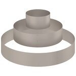 vidaXL Cache-pot de jardin Marron 120 x 120 x 20 cm Acier patiné