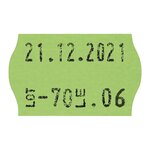 Étiquette pour pince à étiqueter JUDO fluo vert 26x16 mm (colis de 1200)