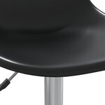 vidaXL Chaise pivotante de salle à manger Noir PP