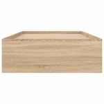 vidaXL Cadre de lit chêne sonoma 90x190 cm